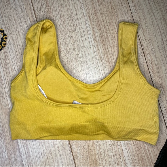 2/$35 NWOT Small Mustard Yellow bra top - Picture 2 of 5